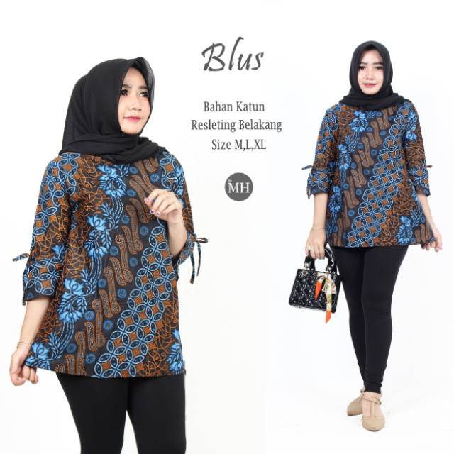 Batik Pekalongan Blouse Lonceng Murah Bahan Katun Adem Nyaman