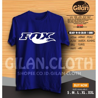  Kaos  BAJU  Motor Fox RACING  Design V 1 Simple KAOS  OTOMOTIF 