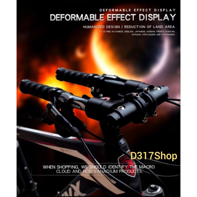 STANG SEPEDA MTB FOLDING HANDLEBAR & STEMBAR FMF XTR