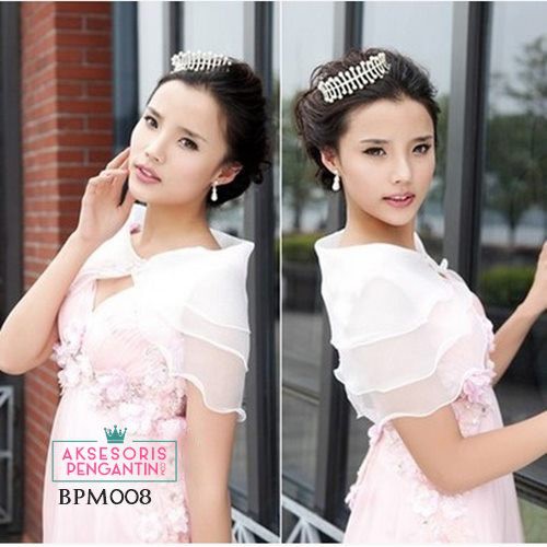 [PRODUK TERLARIS] BOLERO PESTA BRIDAL CARDIGAN WEDDING AKSESORIS PESTA BPM008