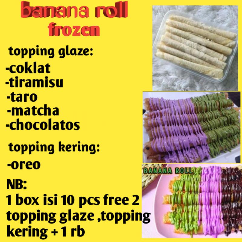 

banana roll frozen isi 10 pcs