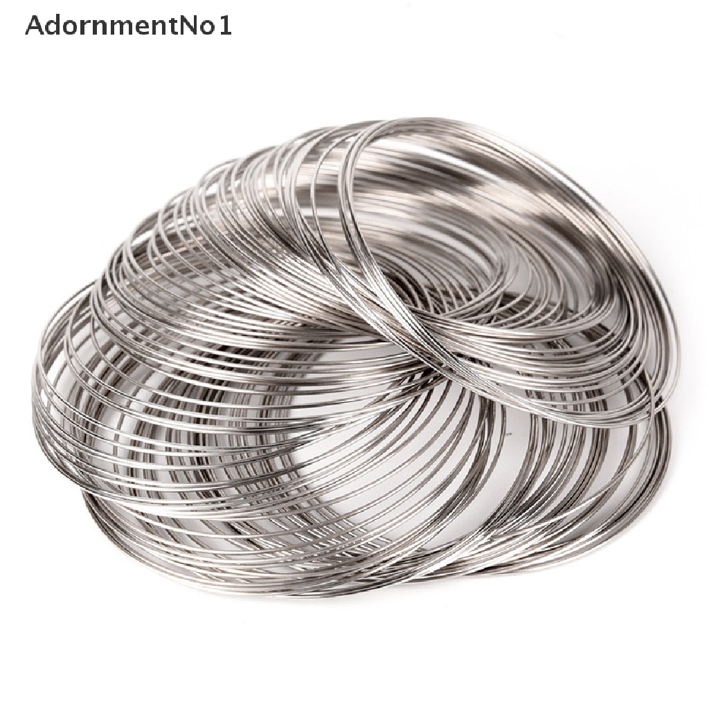 (AdornmentNo1) 100pcs / Set Kawat Stainless Steel Untuk Membuat Perhiasan Gelang