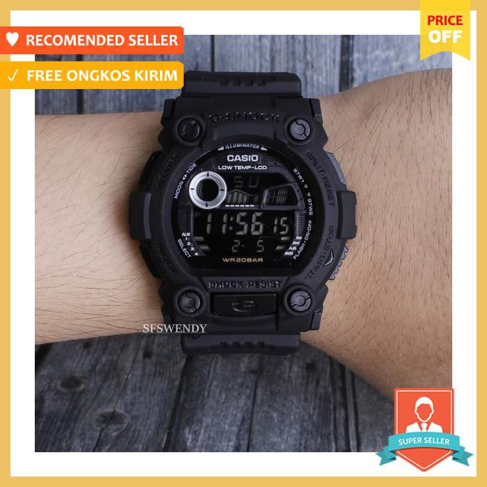 Terlaris  G Shock G 7900 Full Black Hitam Army Jam Tangan Digital