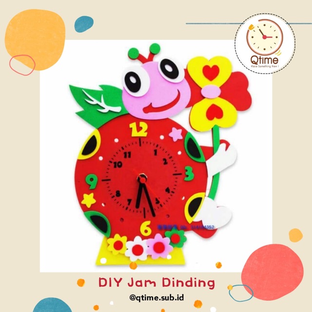 Diy jam dinding. Diy anak. Kerajinan anak. Mentosori anak. Kids craft. Kids creative activities