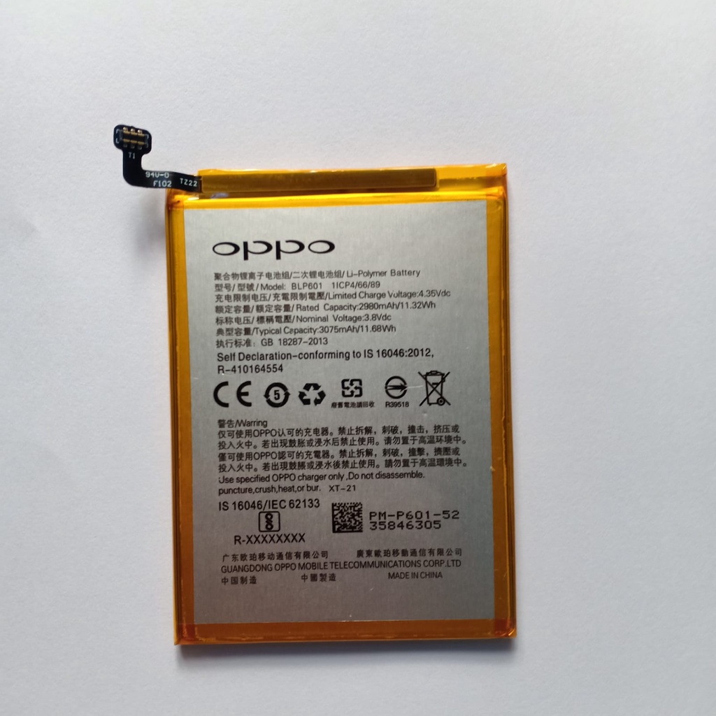 Baterai Oppo F1S A59 BLP601 Batre Batere Battery