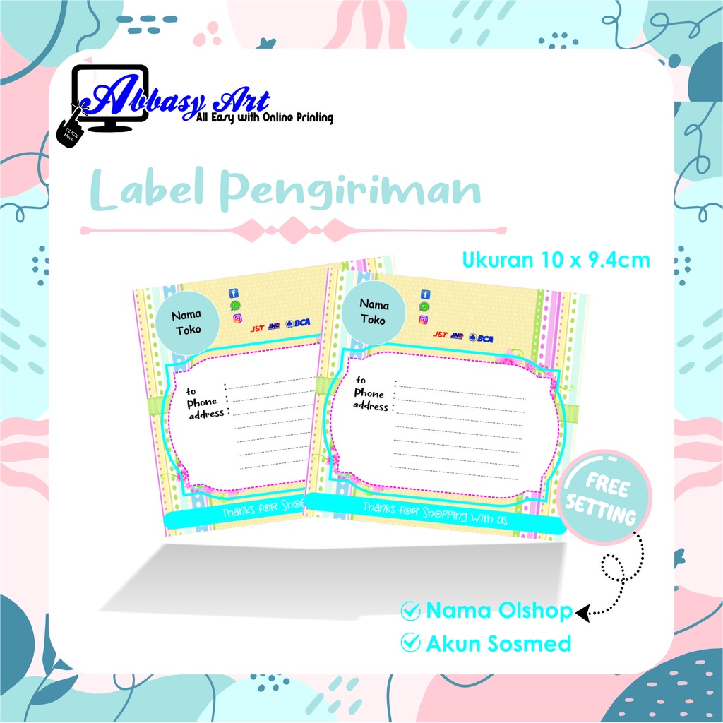 

STIKER PENGIRIMAN/STIKER PENGIRIMAN OLSHOP/STIKER PENGIRIMAN ONLINE SHOP MURAH / KERTAS PENGIRIMAN OLSHOP
