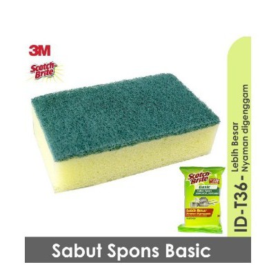 3M Scotch Brite Sabut Spons Basic ID T36