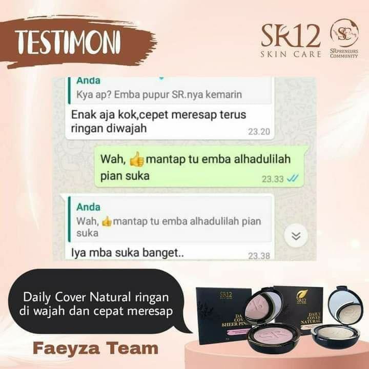 Bedak SR12 Compact Powder Tidak Mudah Luntur Whitening dan Glowing