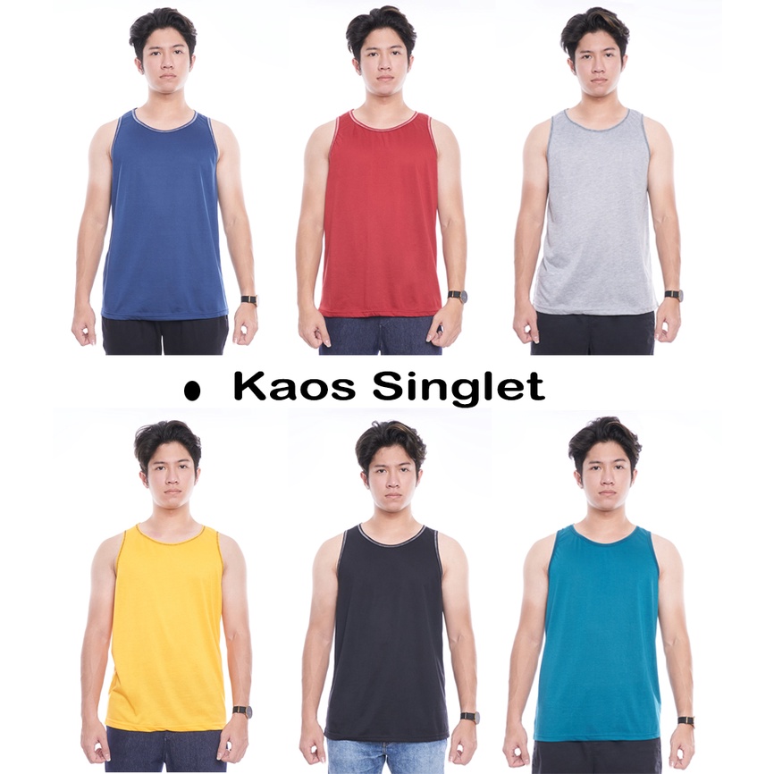 Kaos Singlet Pria Polos