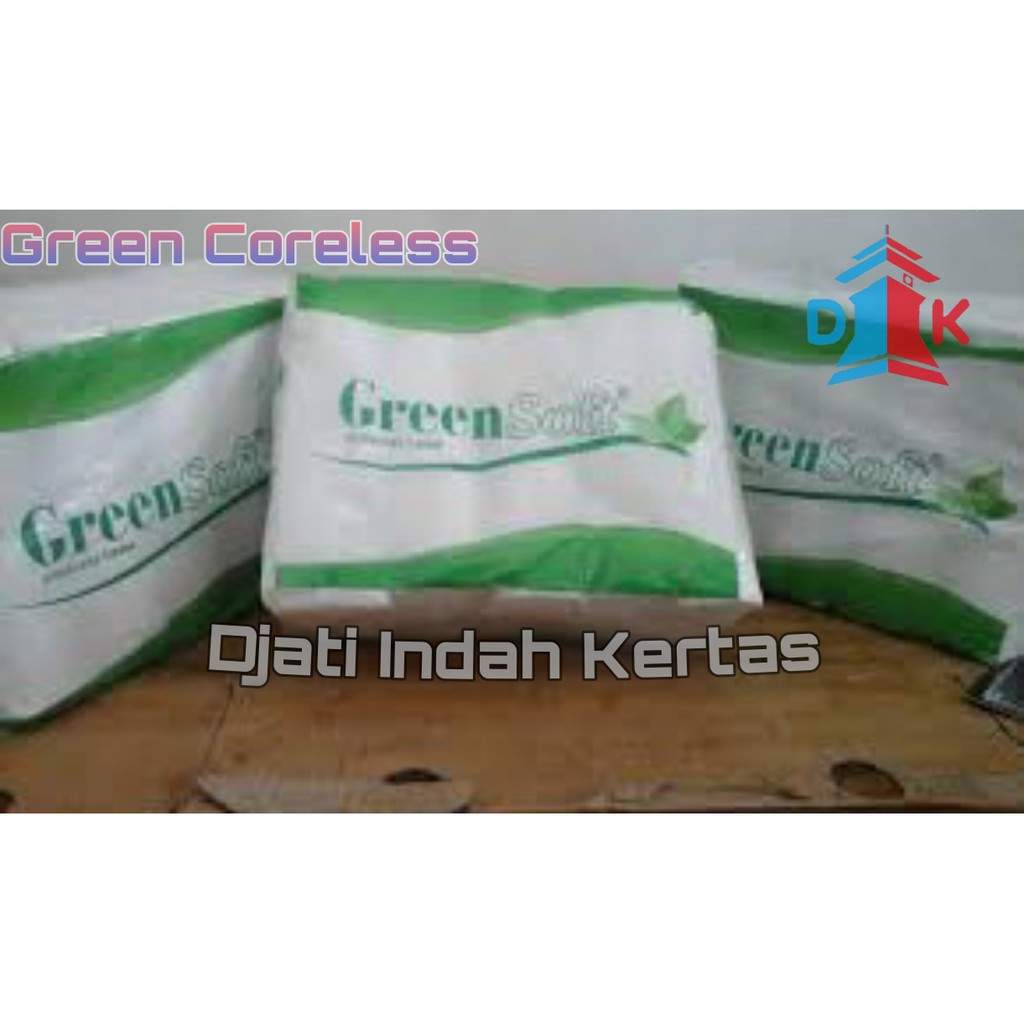 KUALITAS PALING BAIK!!! Tisu GREEN CORELESS / TISSUE GULUNG / TISUE TOILET