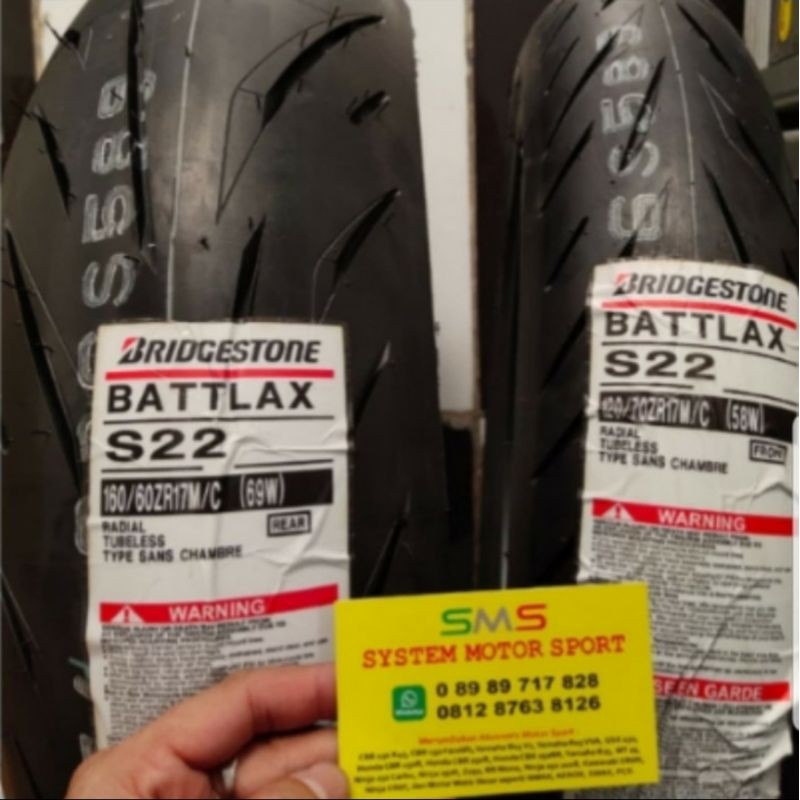 ban battlax s22 120 70 17 dan s22 160 60 17