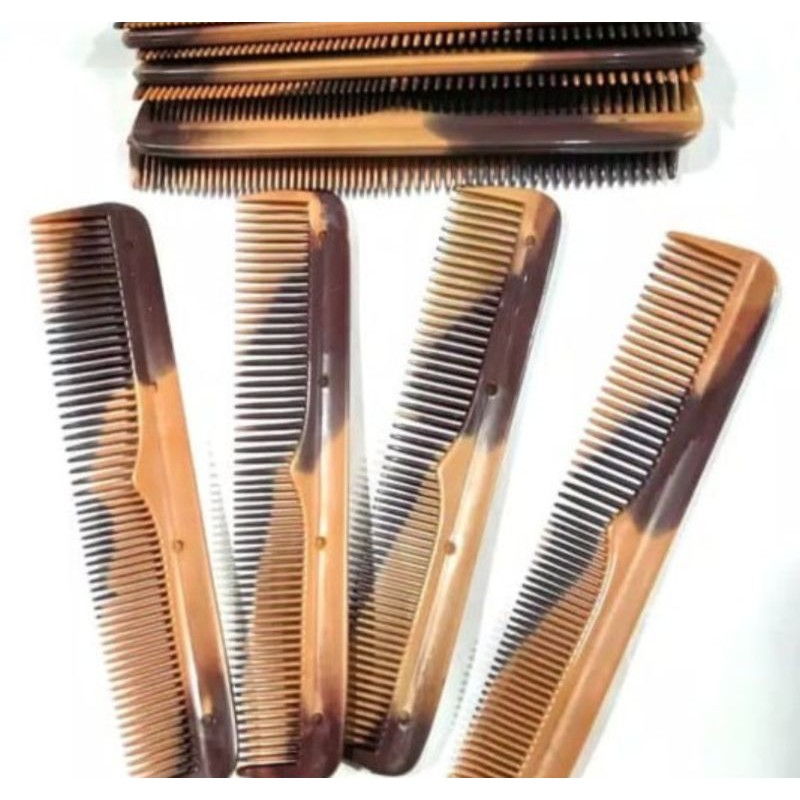 Vinztstore - Sisir Saku Twin Sisir Rambut Coklat Salon Sisir Kecil Anti  Kusut Gunting Rambut Murah