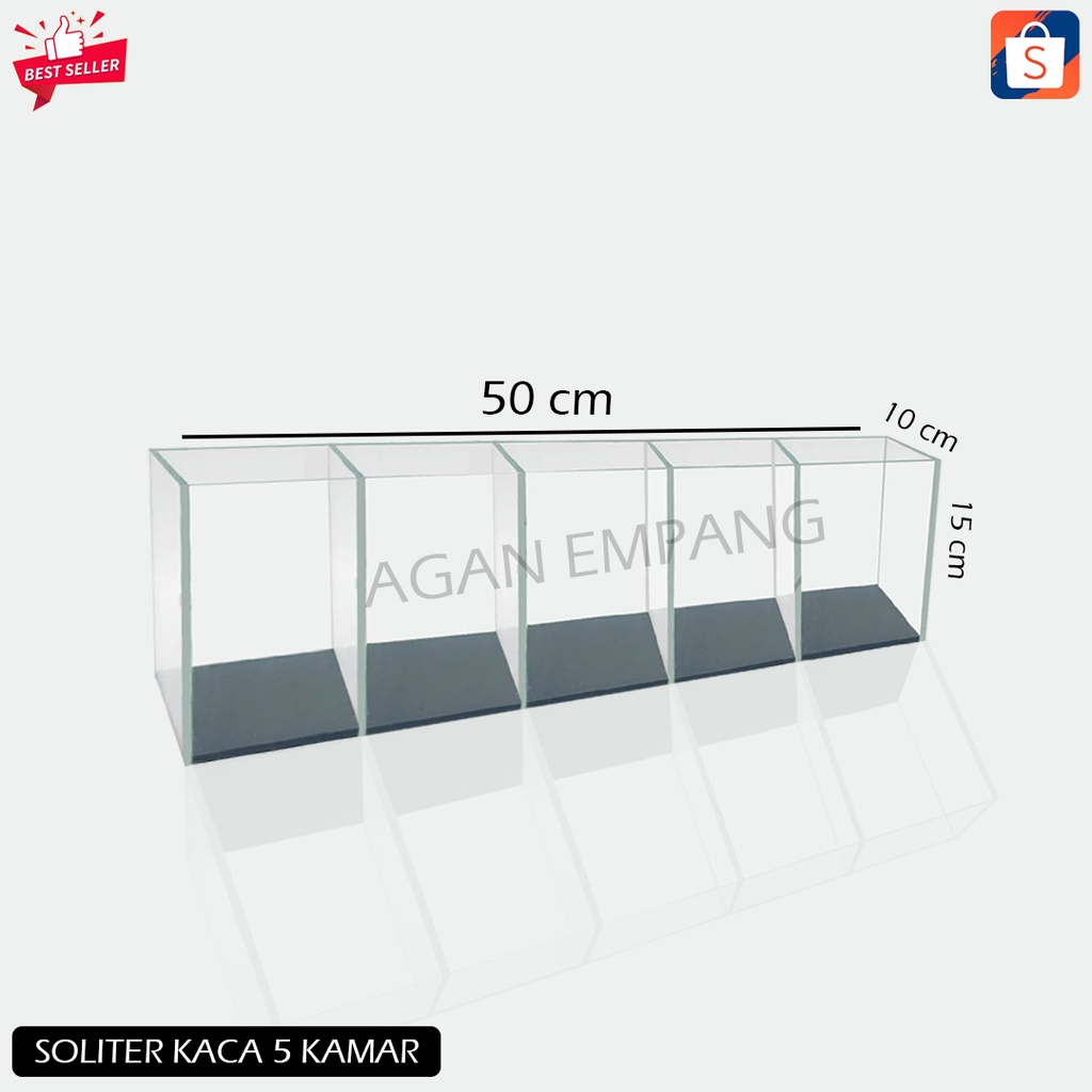 Soliter Cupang 5 kamar Aquarium cupang 5 ruang / Akuarium mini ikan hias