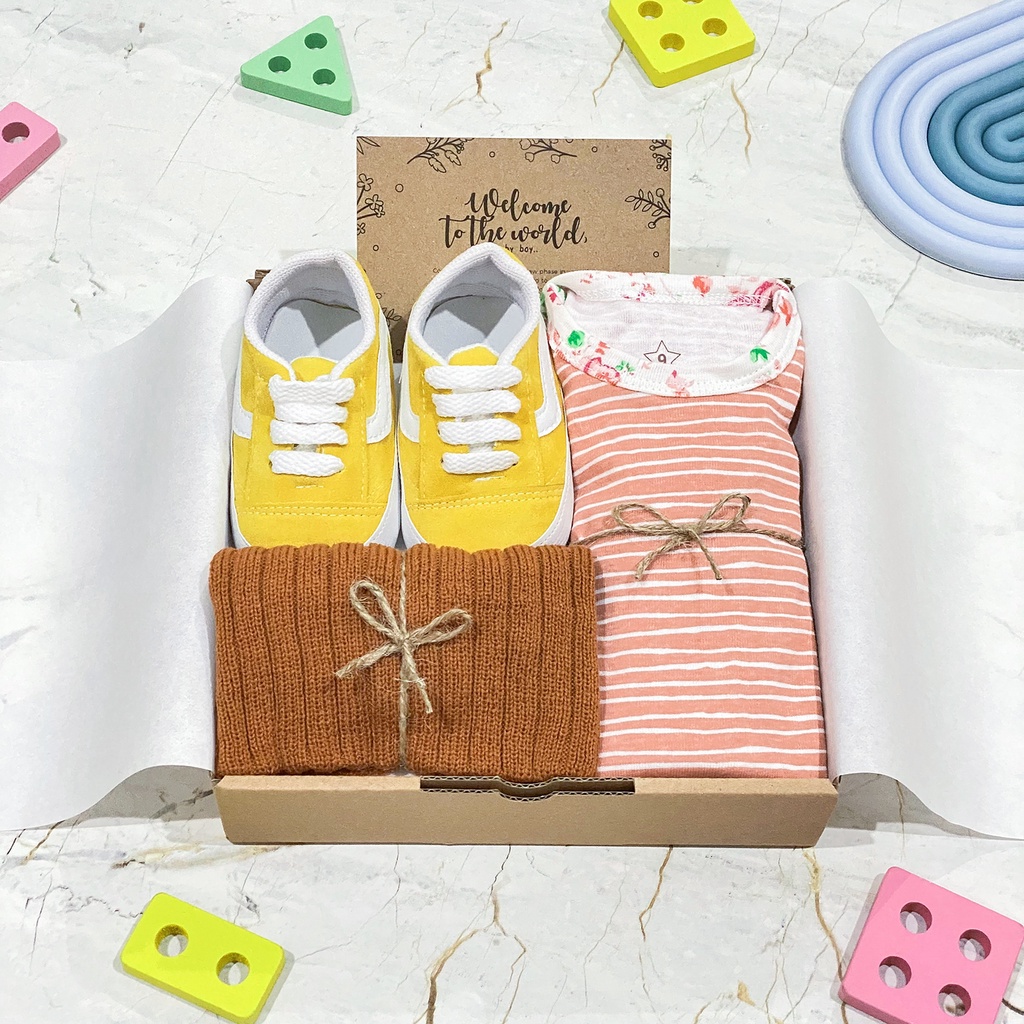 Hampers Jumper Bayi | Hampers Kado Bayi | Kado Lahiran | Baby Gift Set | Hampers Baju Bayi-Paket B Baby Girl