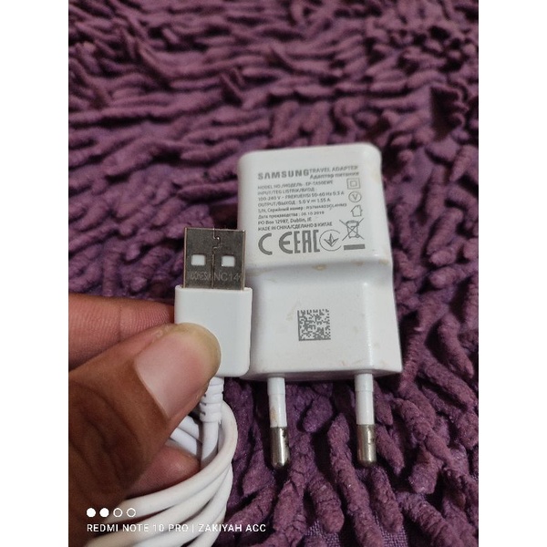Charger samsung A10s original 1.55A / charger samsung J7 prime