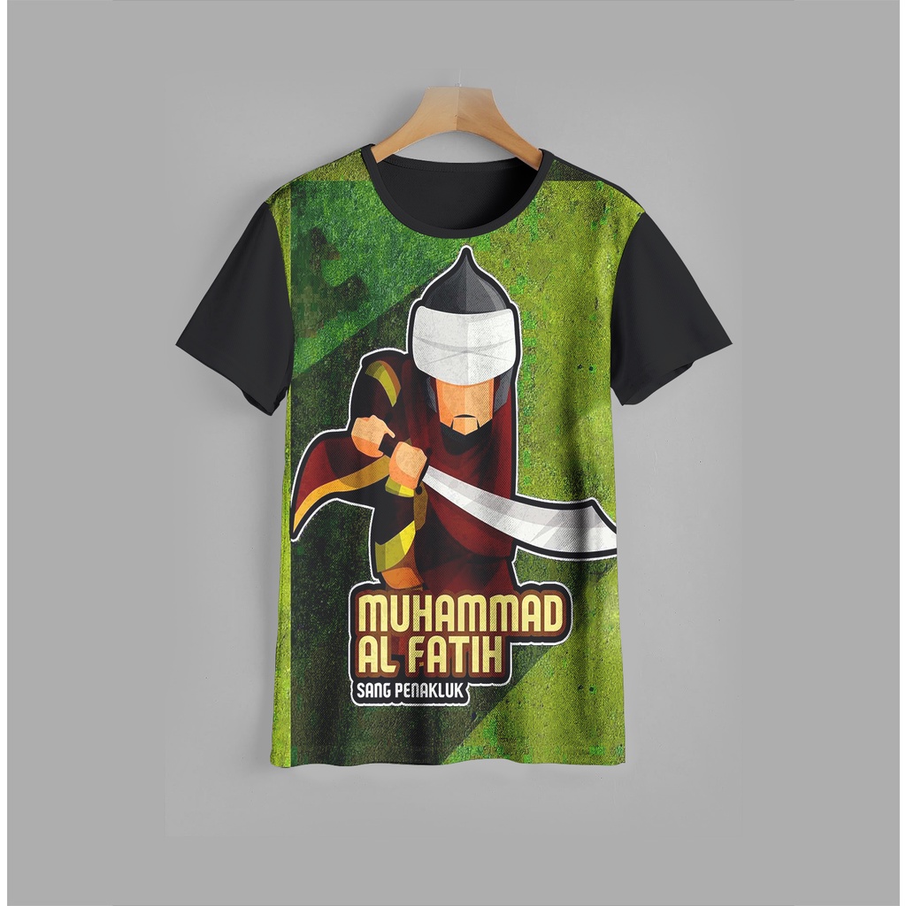 Kaos l baju anak muslim 3D Muhammad Al Fatih