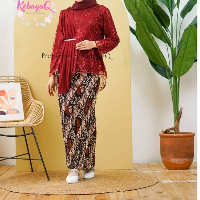 ♔ SETELAN AURORA SELENDANG LILAC/LAVENDER /KEBAYA WARNA UNGU ۝