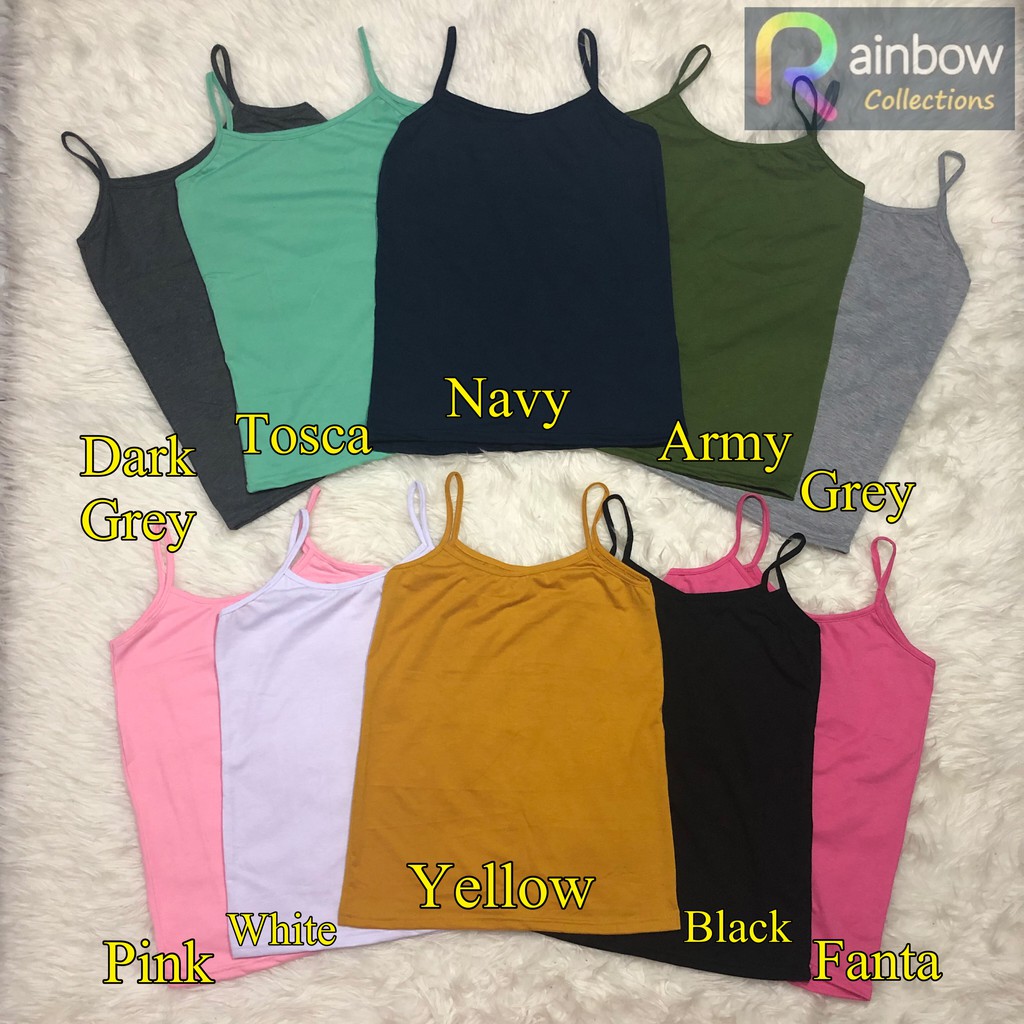 TANK TOP / TANGTOP / TANKTOP DEWASA TALI KECIL TEBAL DAN ADEM UKURAN L DAN JUMBO