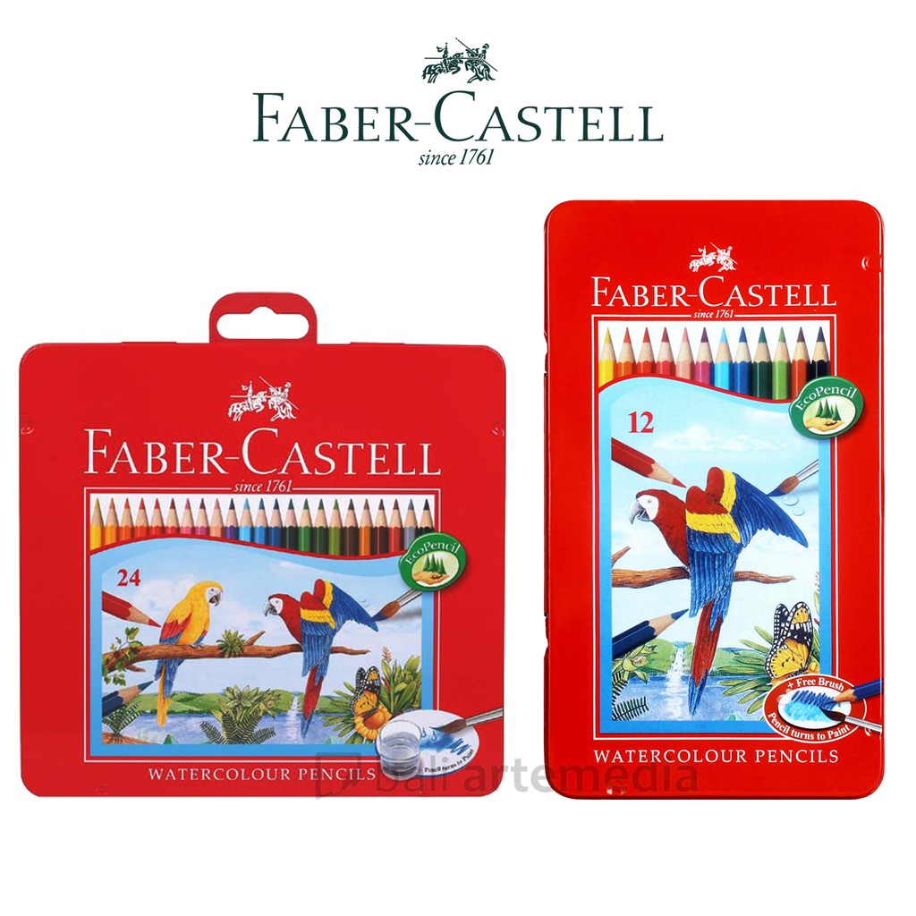 Faber Castell Watercolour Set 12/24/36 Tin Case