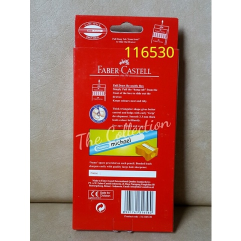 

WARNAPENSIL- ATK0379FC 116530 30 WARNA GRIP COLOUR PENCILS FABER CASTEL TRIANGULAR -PENSIL WARNA