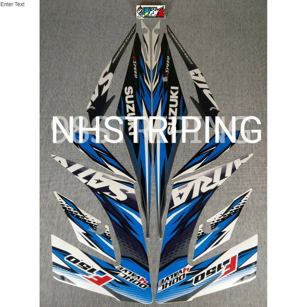 STRIPING STRIPING LIS STANDAR ORI SATRIA F FU 150 PUTIH TAHUN 2013 FL