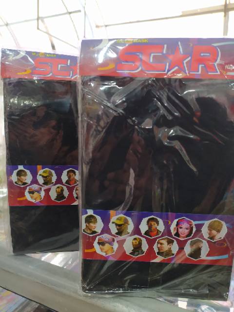 TERMURAH Buf/ bazz/ masker wajah/ bandana hitam polos