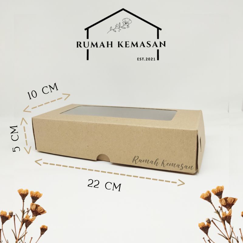 

Box Kraft Window 22×10×5
