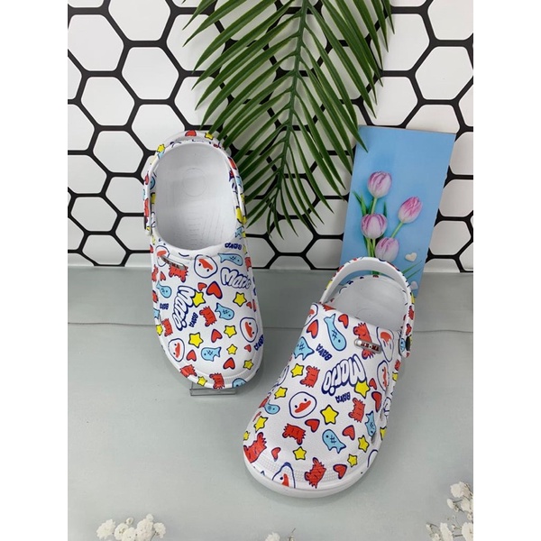 Sandal Baim Crocs Printing Duck 956