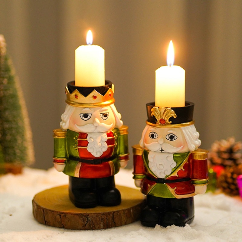 Stand Holder Lilin Bahan Resin Untuk Aksesoris Natal