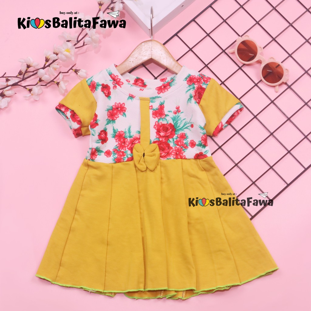 Dress Pita Bayi 3 - 12 bulan (++) / Baby Anak Perempuan Dres Lengan Murah Pesta Gaun Baju Batik Adem