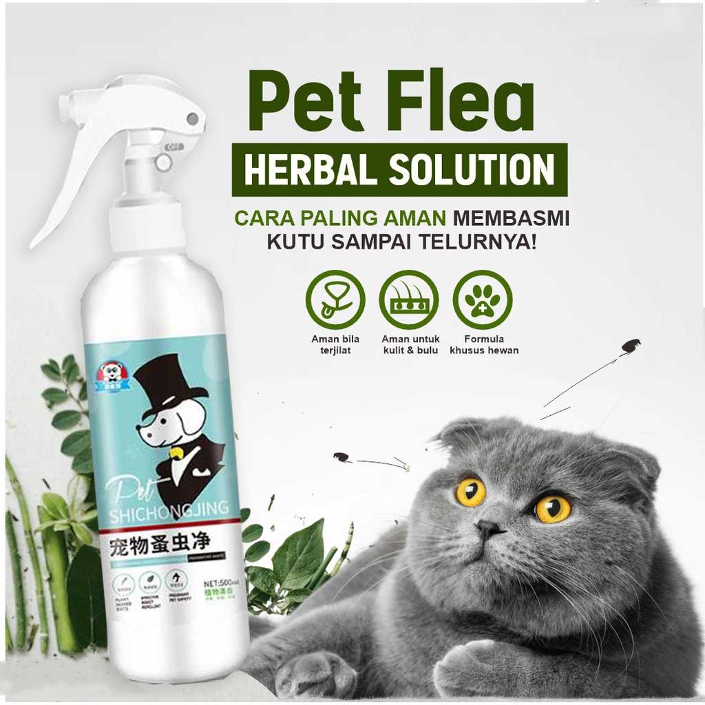 Hugopet Obat Kutu Kucing Anjing Kutu Semprot Hewan/ Flea Remover /100% Bahan Alami /Obat Anti Kutu/Anti Fleas &amp; Ticks