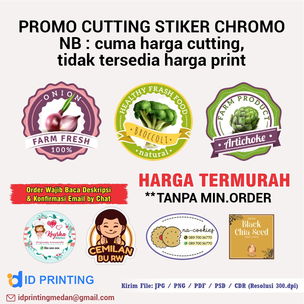 

PROMO CUMA CUTTING - STIKER BAHAN CHROMO