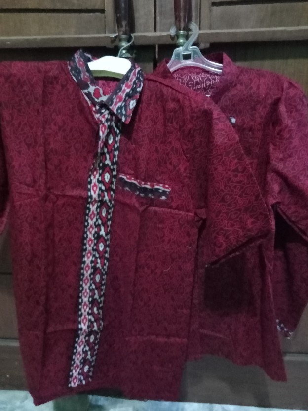 Batik Couple Keluarga Sania Ruffle Ori Ndoro Jowi Dnt Motif Mega Abang