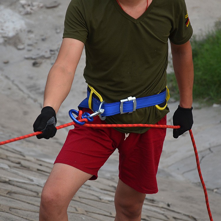 Tali Paracord Panjang Tebing Climbing Rope 10mm 20 Meter with Steel Buckle.