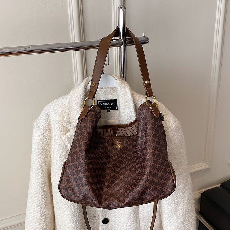 BJ266092 - BIEGE/DARKBROWN - TAS TOTE BAG WANITA SHOULDERBAG FASHION IMPORT MODIS ELEGAN TERMURAH TERLARIS TERBARU BAGSTORE JAKARTA TAS BATAM JT66092 BQ3437