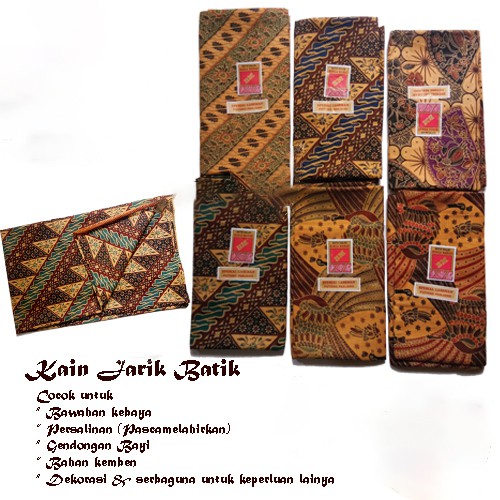 1 Pcs Kain Jarik Batik Bunga Mawar - Kain Jarik Batik Panjang Murah Berkualitas - Motif Random