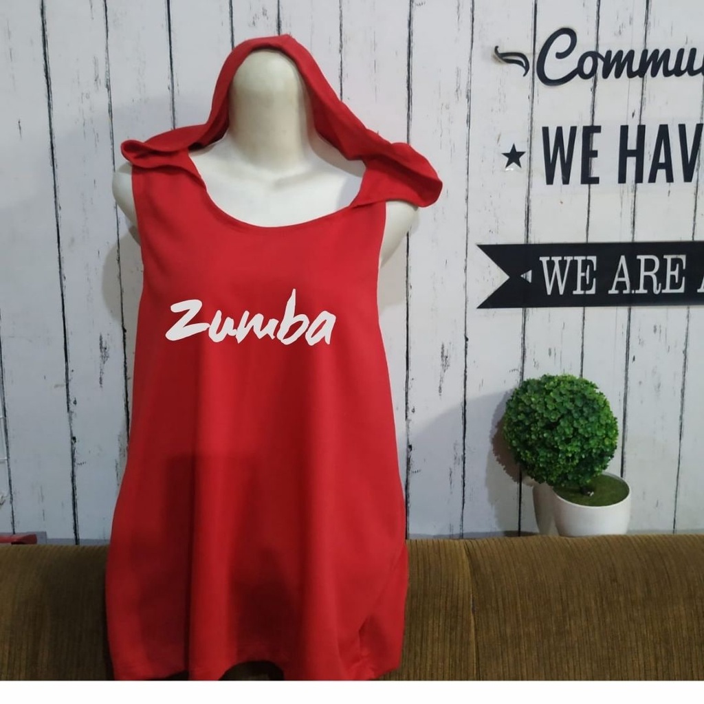 Clothing May - Rompi Zumba Merah Original Senam Ibu-Ibu Olahraga Sport Wanita Vest Kekinian Terbaru Terlaris Viral Rompi Termurah Promo Big Sale Atasan Wanita Perempuan Cewek