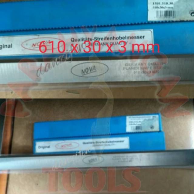 Mata pisau planer HSS 18% 610 matau pisau serut ketam kayu HSS 610 x 30 x 3 mm Nova original
