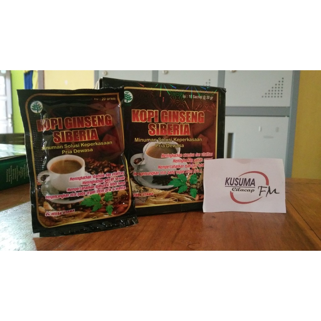 KOPI Laki Dewasa GINSENG SIBERIA  1 box atau 10 sachet