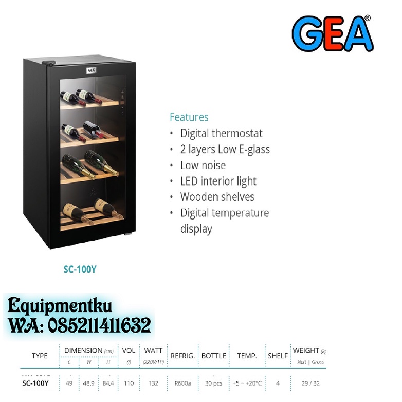 WINE COOLER GEA SC-100Y