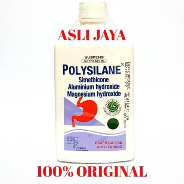 Polysilane Cair 180ml - Obat Maag dan Sakit Lambung