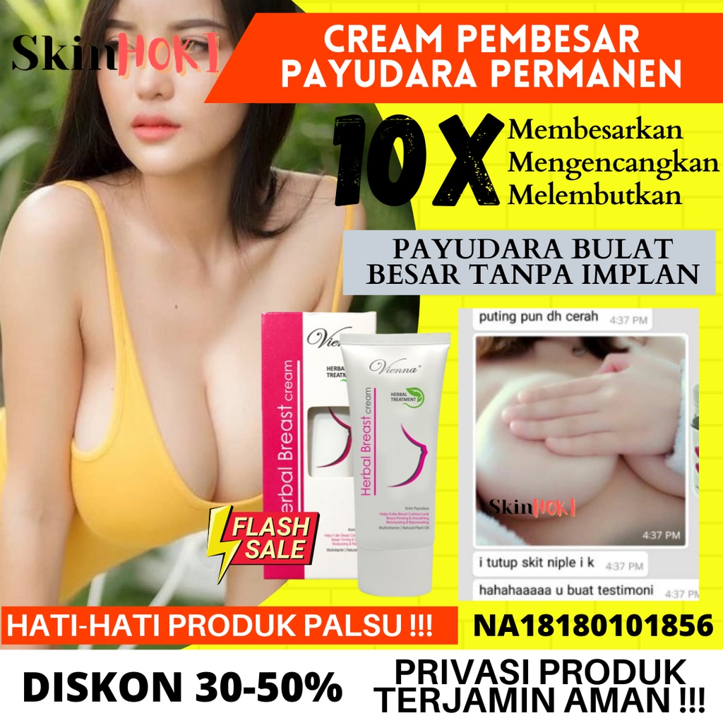 PEMBESAR PAYUDARA PEMBESAR PAYUDARA AMPUH PERMANEN VIENNA HERBAL BREAST 80ml CREAM PENGENCANG PAYUDARA ORIGINAL BPOM