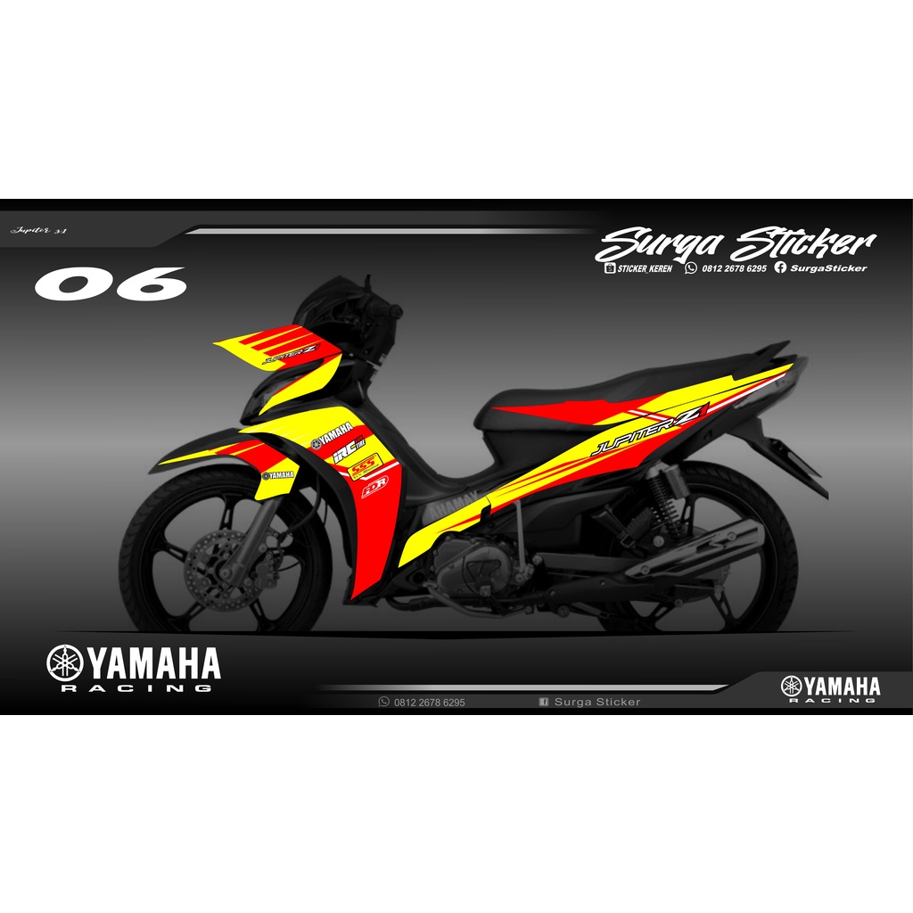 Striping Jupiter Z1 variasi keren Sticker motor Yamaha Jupiter Z1