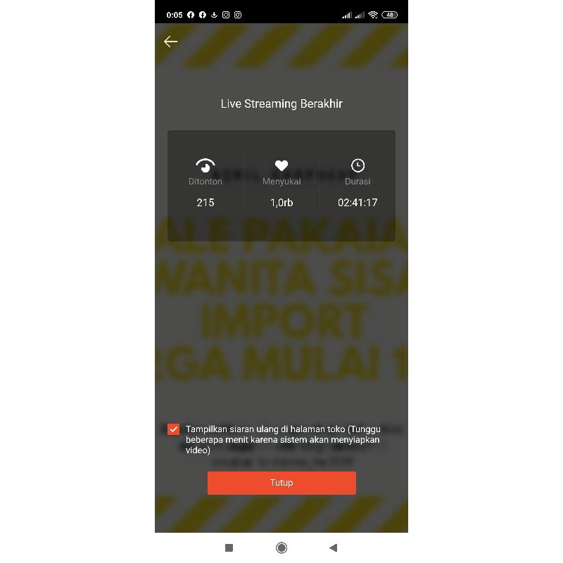 Nota Live Khusus JNE JTR