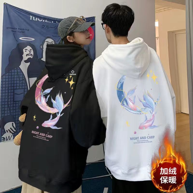 PROMO COD Hoodie Couple Pasangan Pria Wanita Trift Crop Hoodie Jamper Jemper Switer Hoedie Hodiie Hodei Sweter Couple Cople Coupel Claw money couple Hoodie sweater Plush thickened lazy sCLAW MONEY