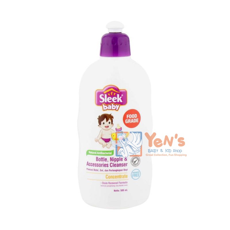 Sleek Baby Bottle Nipple &amp; Accessories Cleanser 500ml