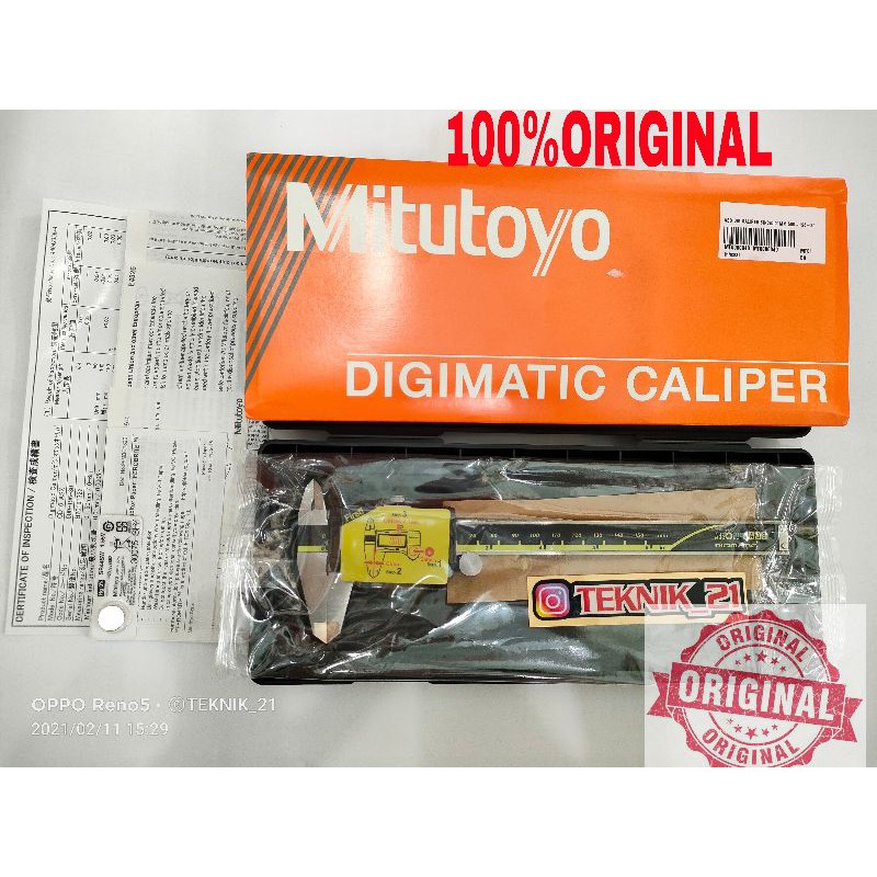 SIGMAT DIGITAL ORI MITUTOYO 6 IN DIGITAL CALIPER MITUTOYO SKEMAT MITUTOYO ORIGINAL
