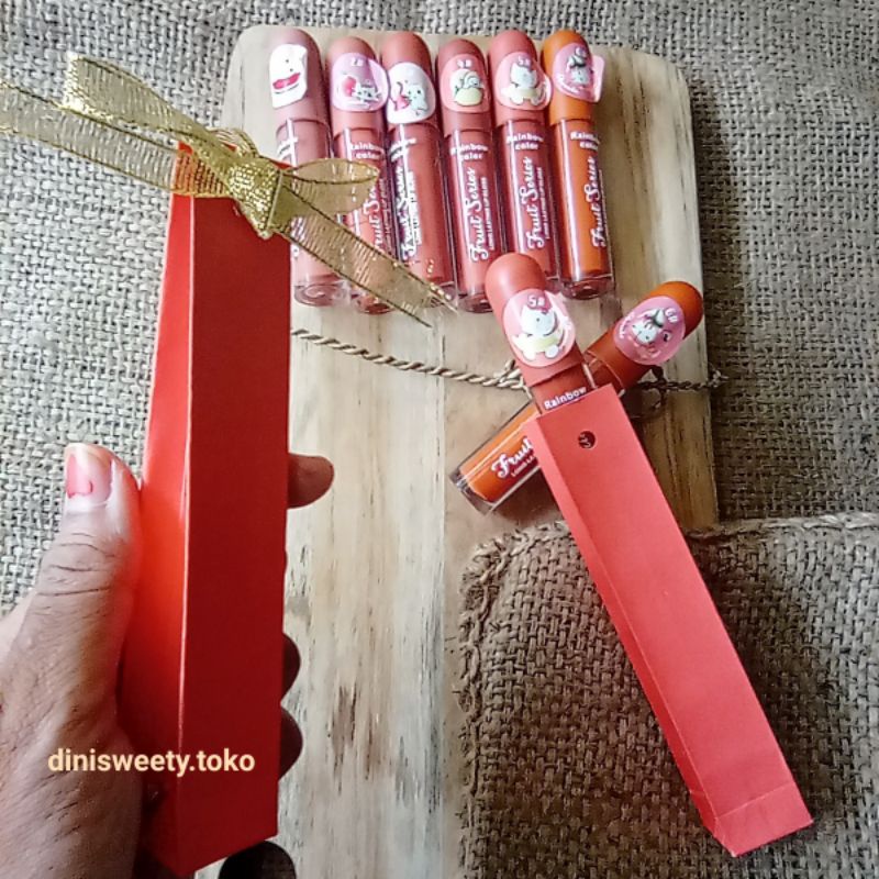 Rainbow Color Fruit Series Long Lasting Lip Gloss