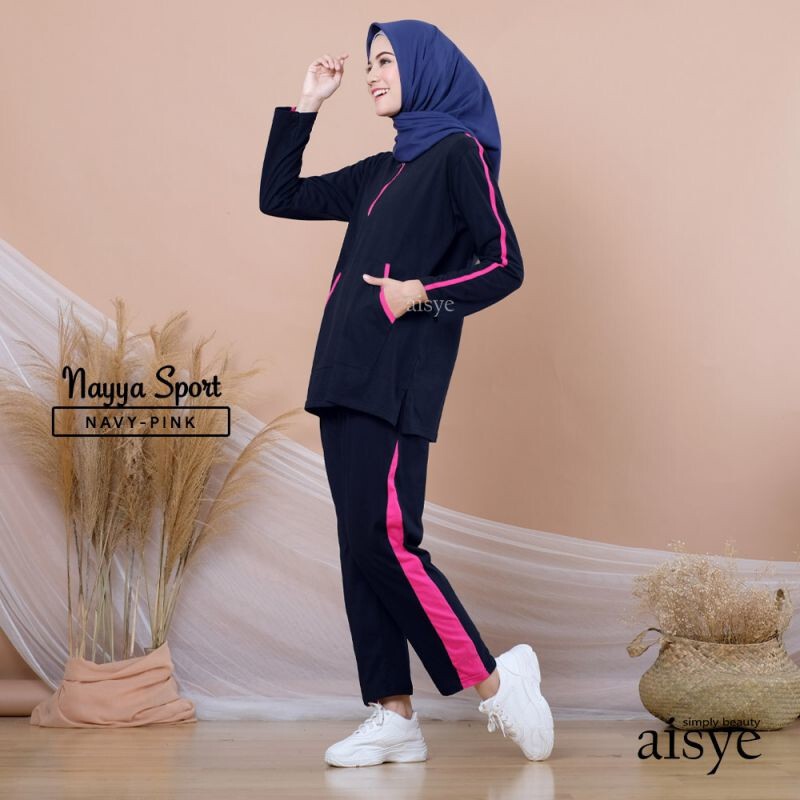 Baju Senam Setelan Baju Olahraga Sporty Muslimah NAYYA SETELAN AISYE