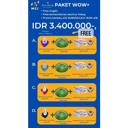 Paket pendant wow+ MCI